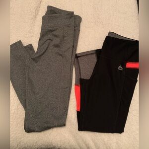 Gray and Black Leggings Set S/M
